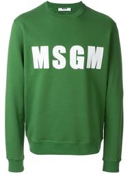 толстовка с заплаткой-логотипом MSGM