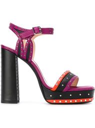 босоножки на платформе с заклепками  Lanvin