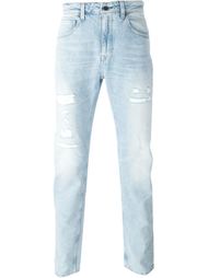 джинсы с рваными деталями   Levi's: Made &amp; Crafted