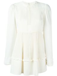 плиссированная расклешенная блузка  Valentino
