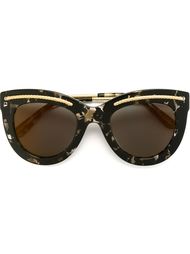 солнцезащитные очки в оправе 'кошачий глаз' Bottega Veneta Eyewear