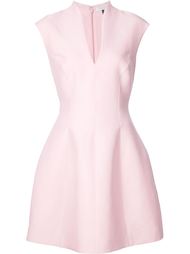 расклешенное платье с V-образным вырезом Halston Heritage