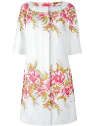жаккардовое пальто с цветочным узором Blumarine