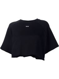 укороченная толстовка с короткими рукавами Off-White