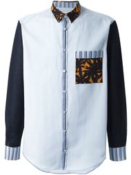 рубашка с контрастными рукавами MSGM