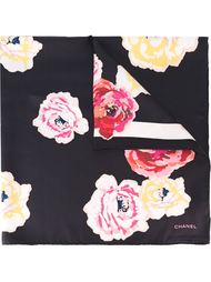платок с цветочным принтом Chanel Vintage