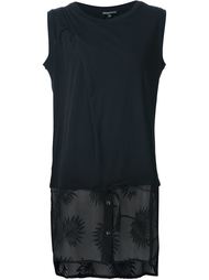 embroidered sheer hem top Ann Demeulemeester