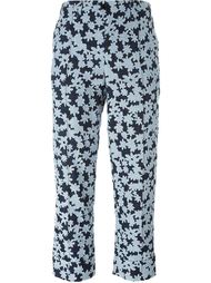 укороченные брюки с цветочным принтом Julien David
