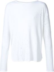 кофта с потертой отделкой Amiri