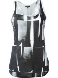 топ с абстрактным принтом  Ann Demeulemeester