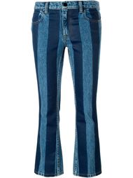 полосатые укороченные джинсы Alexander Wang