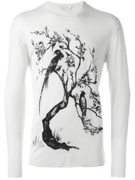 свитер с принтом дерева с черепами Alexander McQueen