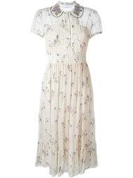 платье с цветочным узором  Red Valentino