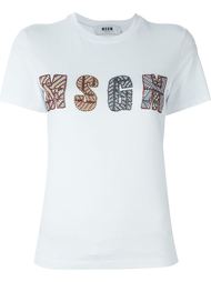 декорированная  футболка  MSGM