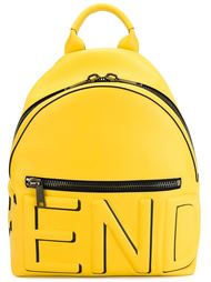 рюкзак с тисненным логотипом Fendi
