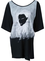 футболка с принтом ручной работы Yohji Yamamoto