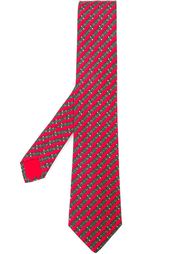 галстук с принтом пряжек Hermès Vintage