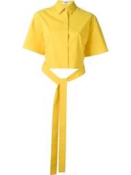 укороченная рубашка с бантом MSGM