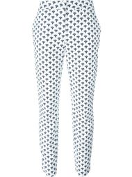 брюки стандартного кроя с растительным принтом Diane Von Furstenberg