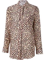 рубашка с леопардовым принтом Givenchy