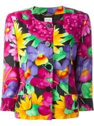 пиджак с цветочным принтом Céline Vintage