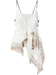 асимметричный топ с вышивкой Mame