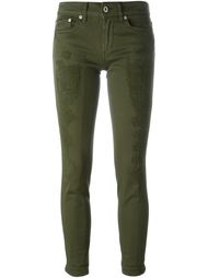 брюки с потертыми деталями  Dondup