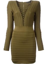 платье в рубчик  Balmain