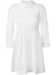 кружевное платье с воротником Red Valentino