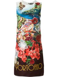 платье с принтом 'Portofino' Dolce &amp; Gabbana