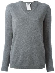 свитер с V-образным вырезом Jil Sander