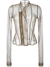 прозрачная куртка на молнии  Rick Owens Lilies