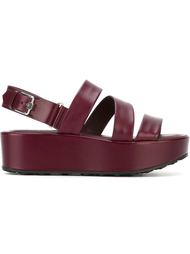 сандалии на платформе  Tod's