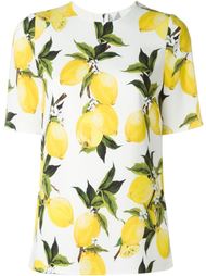 топ с принтом лимонов Dolce &amp; Gabbana
