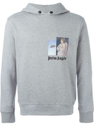 толстовка с капюшоном  с фото принтом  Palm Angels