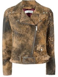 байкерская куртка с потертой отделкой Golden Goose Deluxe Brand