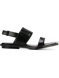 двухцветные сандалии Marni