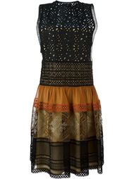 платье с панельным дизайном  Alberta Ferretti