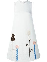 платье с цветочными деталями крючком Vika Gazinskaya