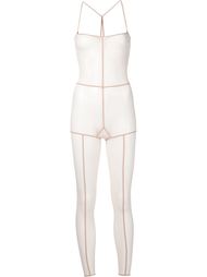 прозрачный комбинезон с декоративным швом Ann Demeulemeester