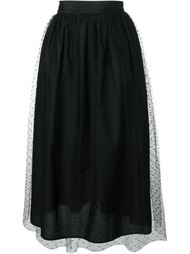 многослойная юбка миди  Red Valentino