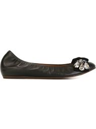декорированная  балетки  Lanvin