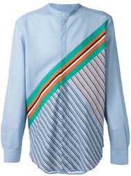 рубашка с диагональными полосками MSGM