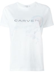 футболка с принтом логотипа  Carven