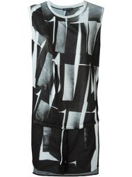 платье с абстрактным принтом   Ann Demeulemeester