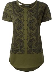 футболка с принтом пейсли  Alexander McQueen