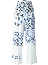 широкие брюки с цветочным принтом Ports 1961