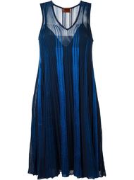 плиссированное трикотажное платье Missoni
