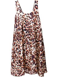 платье с леопардовым принтом  MSGM
