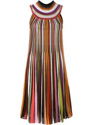 плиссированное платье с высоким воротником Missoni